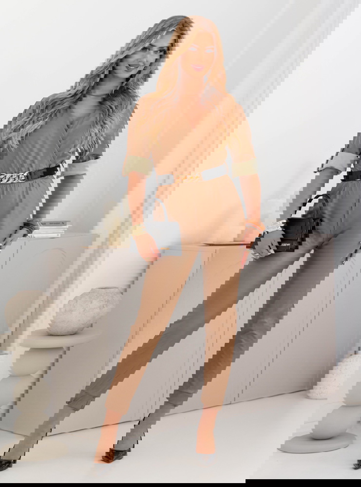 Kombinezon z eko skóry Mychele -...