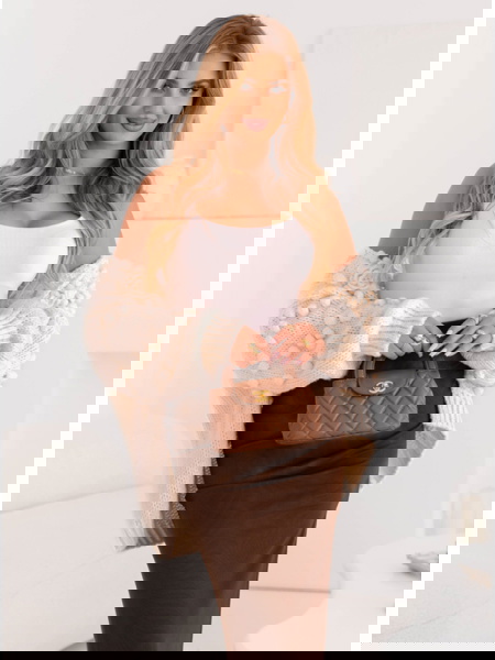 Prążkowana spódnica z... 2