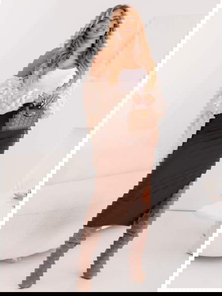 Prążkowana spódnica z...