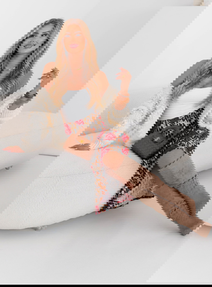 Wzorzysta spódnica midi Kenley - wzór 2