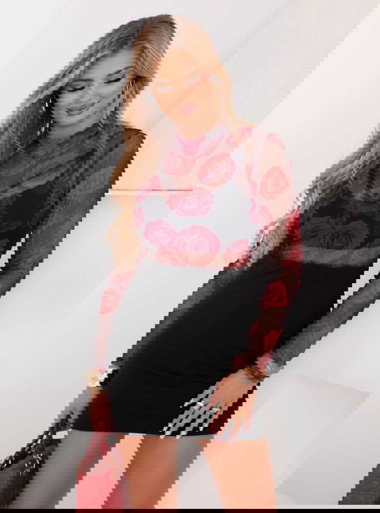 Tiulowa sukienka mini Hereswita - wzór 3