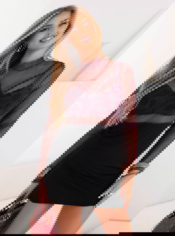 Tiulowa sukienka mini Hereswita - wzór 7