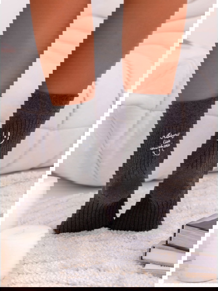 Grafitowe skarpetki z... 2