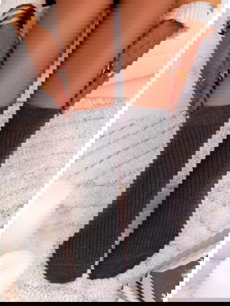 Grafitowe skarpetki z...