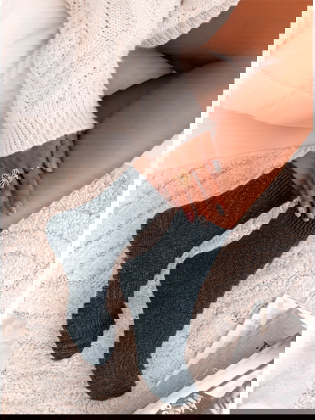 Granatowe skarpetki damskie...