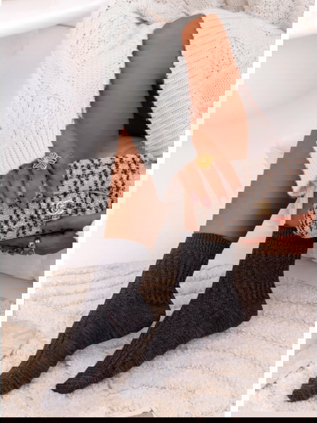 Grafitowe skarpetki damskie...