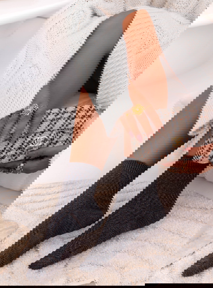 Grafitowe skarpetki damskie Tamarii