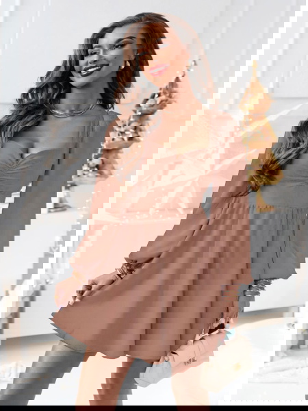 Sukienka z marszczeniem na...