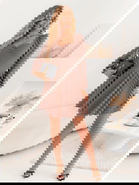 Sukienka z marszczeniem na...