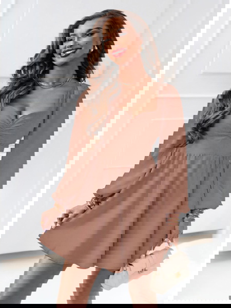 Sukienka z marszczeniem na...