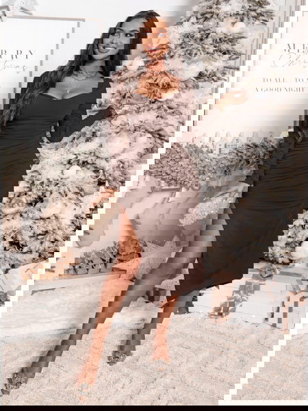 Czekoladowa długa sukienka... 2