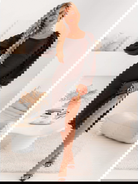 Czekoladowa sukienka z...