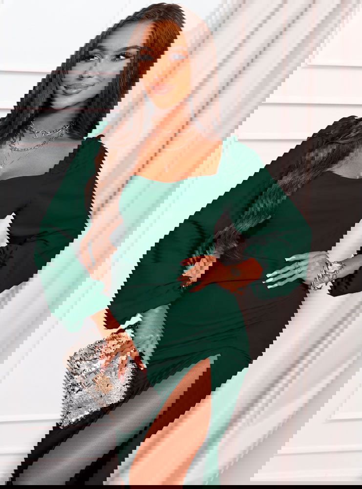 Sukienka z rozcięciem Pamalyn -...