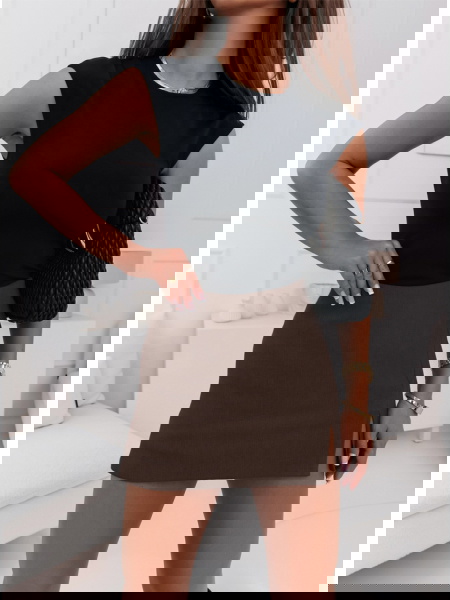 Czekoladowe spódnico-... 2