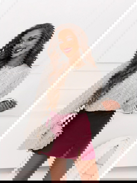 Bordowe spódnico- spodenki... 2