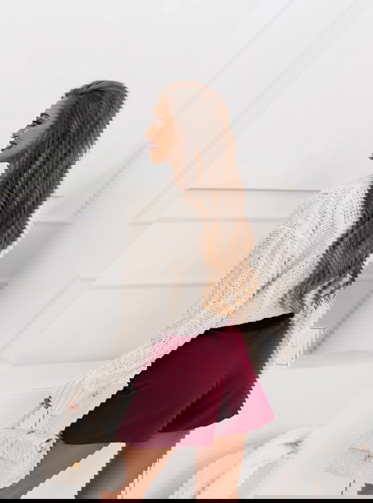 Bordowe spódnico- spodenki Chaisly