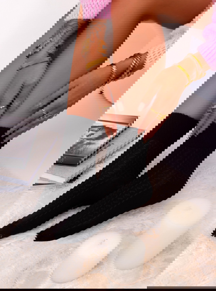 Czarne skarpetki damskie Maretes