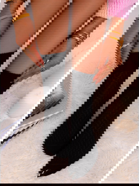 Czarne skarpetki damskie... 2