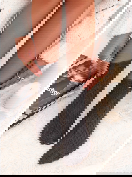 Grafitowe skarpetki z...