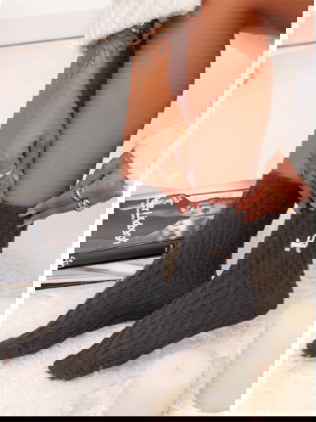 Grafitowe skarpetki z... 2