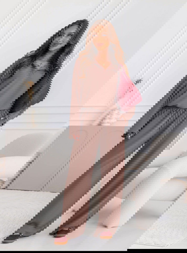 Komplet bluzka i szerokie spodnie...