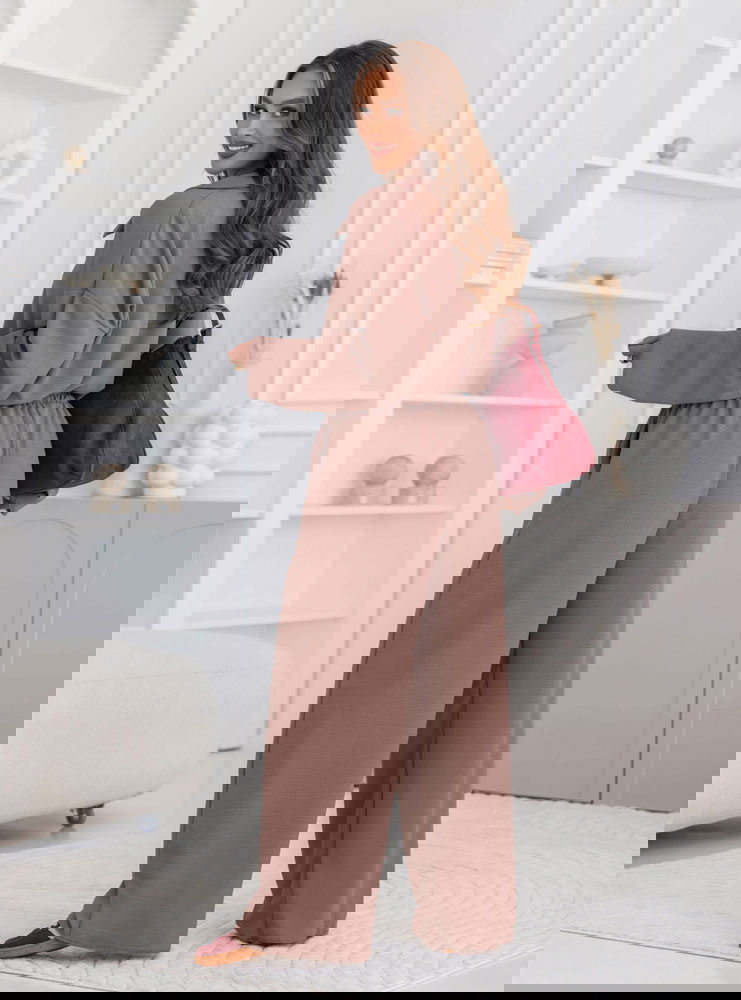 Komplet bluzka i szerokie spodnie...