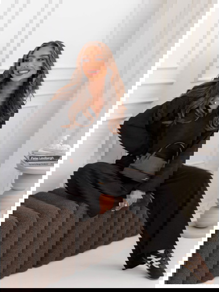 Czarny komplet bluzka i... 2