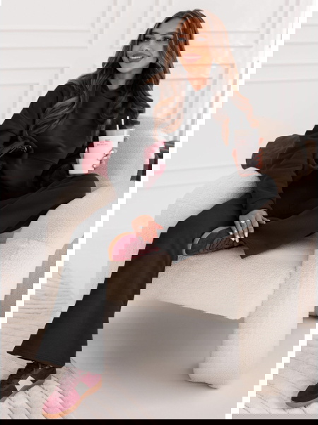 Czarny komplet dresowy...