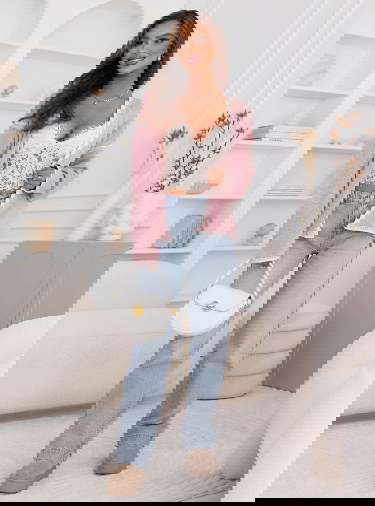 Pudrowy kardigan Joscelyne