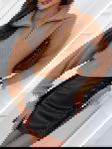 Sweter z zamkiem Raelle -... 2