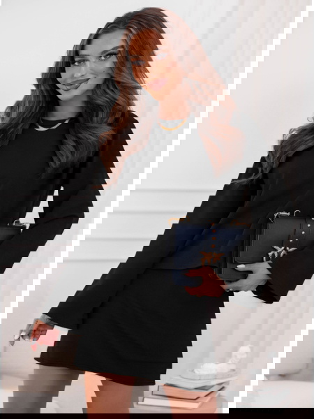 Czarny komplet bluzka i...