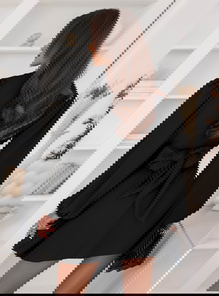 Czarny kombinezon jak sukienka z...