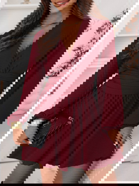 Bordowy kombinezon jak... 2