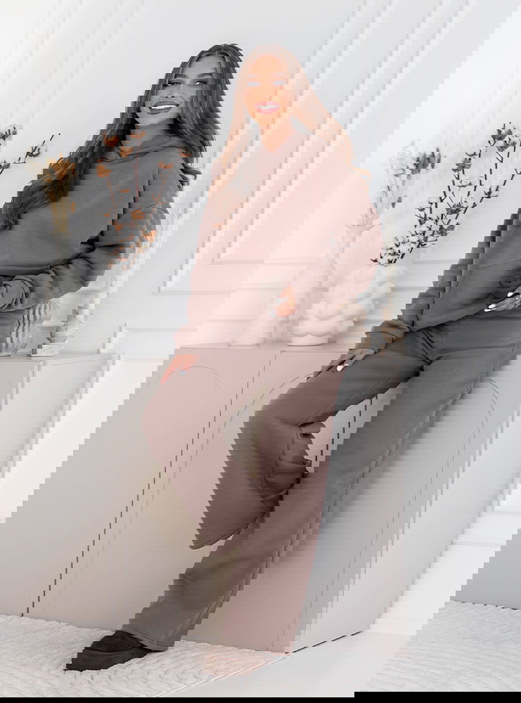 Komplet dresowy bluza z kapturem i...