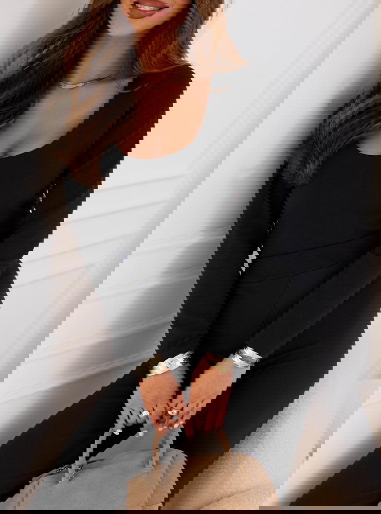 Czarny komplet bluzka i spodnie...