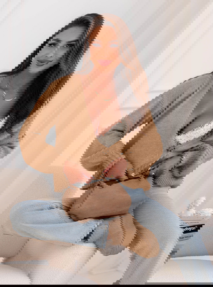 Sweter zapinany na guziki Elinoree -...