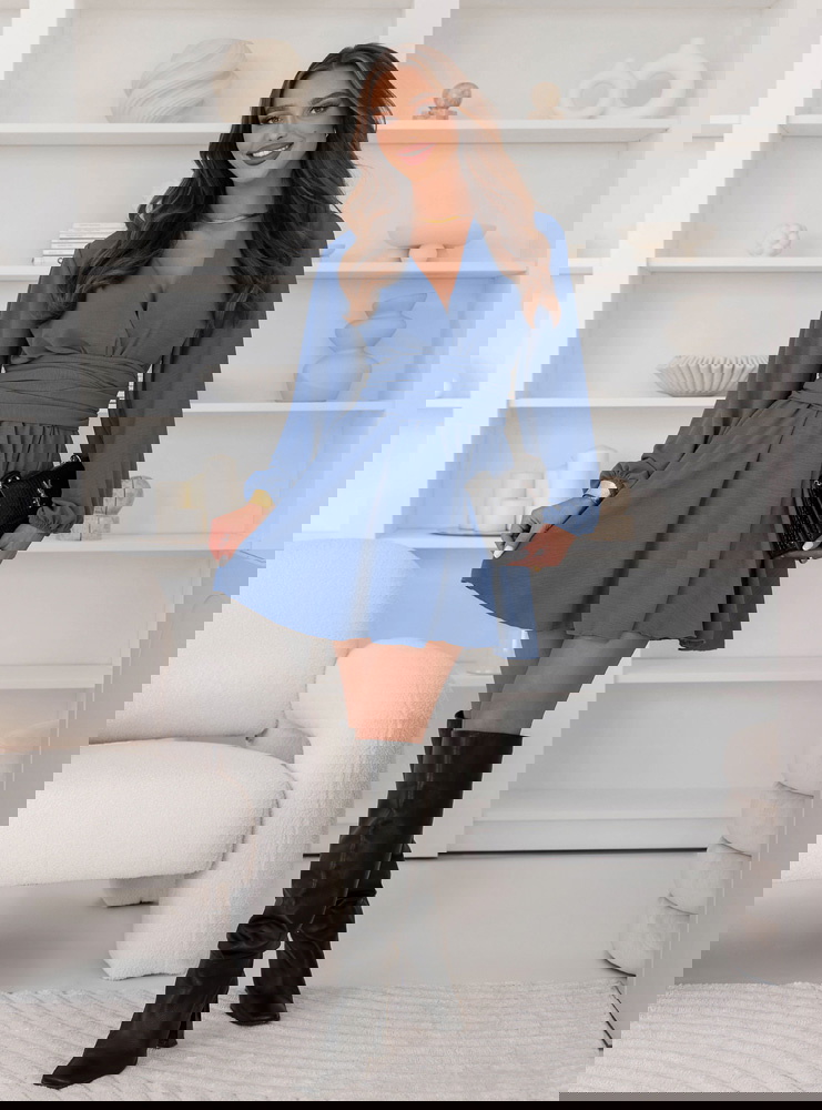 Kombinezon jak sukienka z bufiastymi...