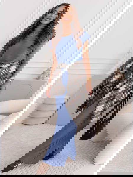 Komplet bluzka z krótkim...