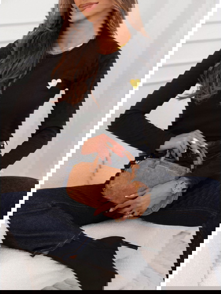 Czarna koszulka na długi...