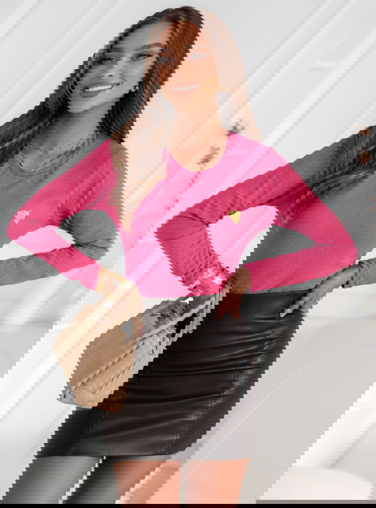 Koszulka na długi rękaw z ozdobnym...