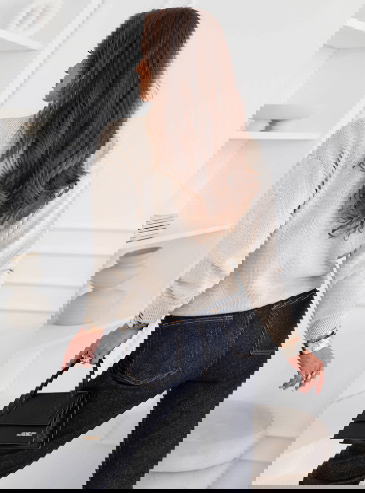 Beżowy sweter oversize Dorcella