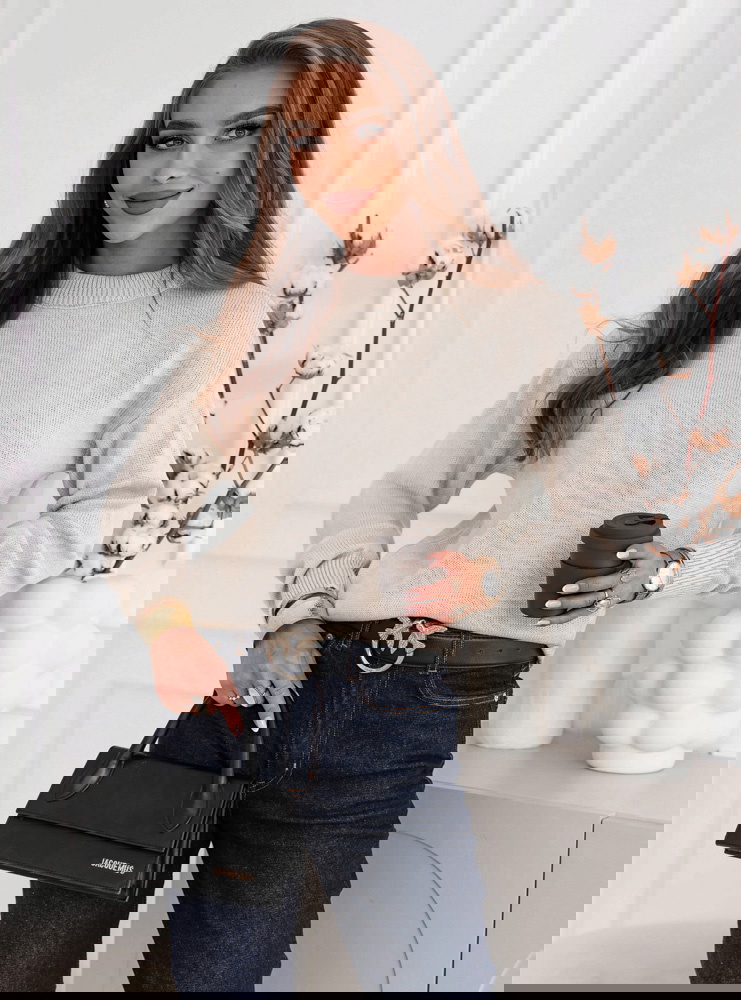 Beżowy sweter oversize Dorcella