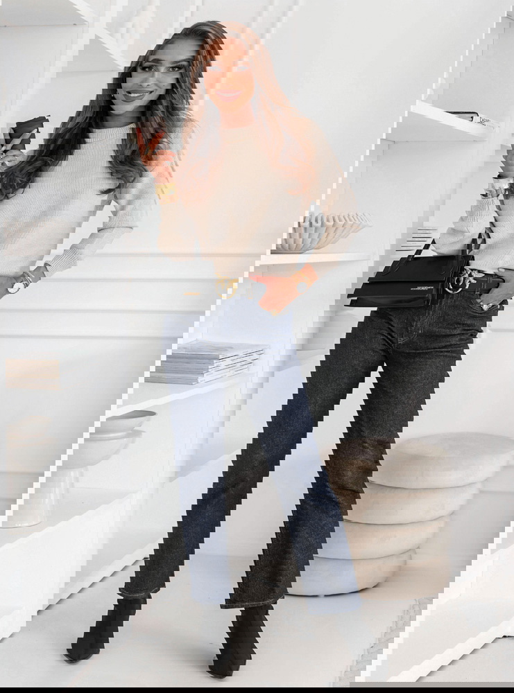 Beżowy sweter oversize Dorcella