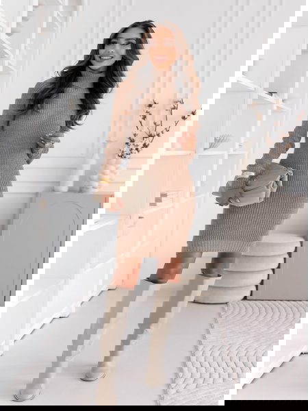 Sukienka swetrowa z golfem... 2