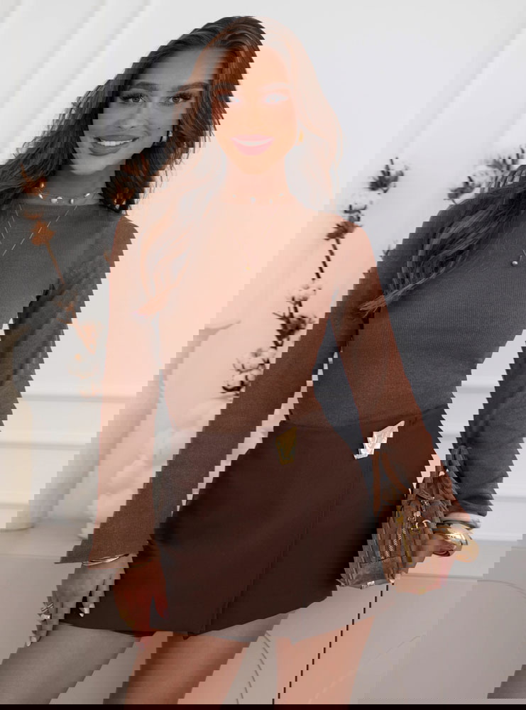 Bluzka w prążek z rozszerzanym...