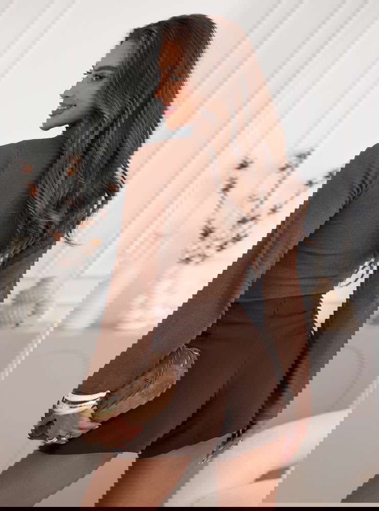 Bluzka w prążek z rozszerzanym...