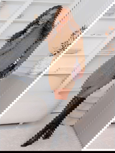 Sweterkowa sukienka z... 2