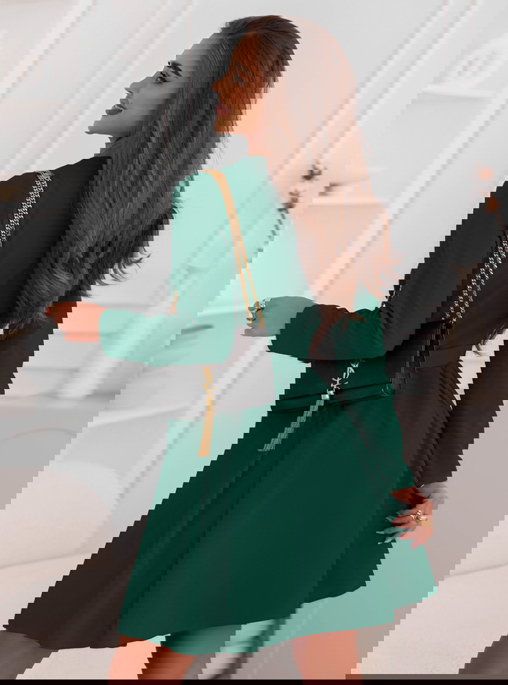 Sukienka z przekładanym dekoltem z...