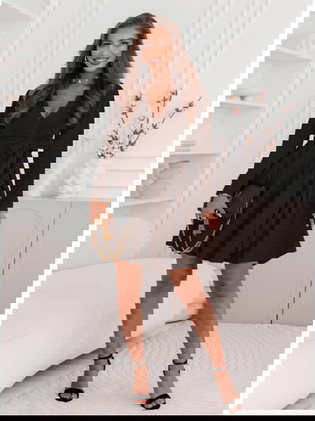 Czekoladowa sukienka z... 2