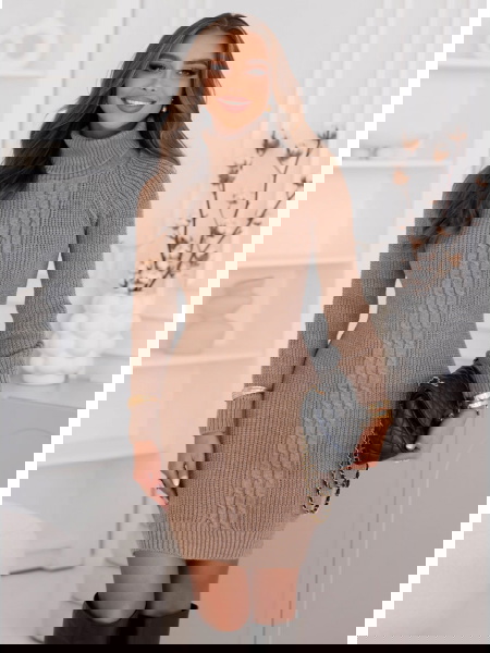 Sweterkowa sukienka z... 2